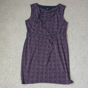 Ann Taylor Textured Purple Midi Dress